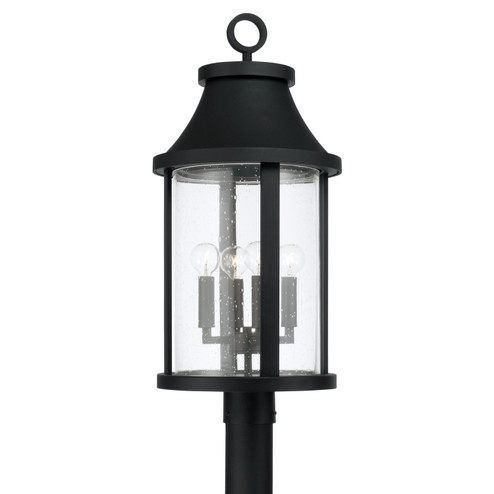 Bridger Four Light Outdoor Post Lantern in Black (65|953645BK)