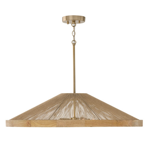 Maya Four Light Pendant in Matte Brass (65|352841MA)