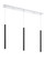 Forest LED Linear Chandelier in Chrome (224|917MP24-MB-LED-3LCH)