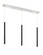 Forest LED Linear Chandelier in Brushed Nickel (224|917MP24-MB-LED-3LBN)