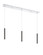 Forest LED Linear Chandelier in Chrome (224|917MP12-PBL-LED-3LCH)