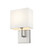 Saxon One Light Wall Sconce in Brushed Nickel (224|815-1S-BN)