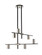 Calumet Six Light Chandelier in Matte Black / Polished Nickel (224|814-6MB-PN)