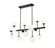 Midnetic 13 Light Linear Chandelier in Matte Black (224|730-13L-MB)