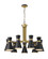 Soriano Nine Light Chandelier in Matte Black / Heritage Brass (224|728-9MB-HBR)