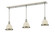 Mason Three Light Linear Chandelier in Brushed Nickel (224|714MP-3BN)