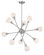 Tian Ten Light Chandelier in Brushed Nickel (224|616-10C-BN)