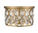 Dealey Four Light Flush Mount in Heirloom Brass (224|6010F15HB)