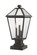 Talbot Three Light Outdoor Pier Mount in Oil Rubbed Bronze (224|579PHBS-SQPM-ORB)