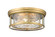Clarion Three Light Flush Mount in Rubbed Brass (224|493F3-RB)