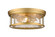 Clarion Three Light Flush Mount in Olde Brass (224|493F3-OBR)