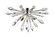 Soleia Three Light Flush Mount in Chrome (224|4002F3)