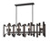 Marsala Eight Light Linear Chandelier in Bronze (224|4000-44BRZ)