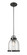 Burren One Light Pendant in Matte Black / Chrome (224|337MP-MB+CH)