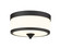 Cosmopolitan Three Light Flush Mount in Matte Black (224|307F-MB)