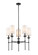 Emily Five Light Chandelier in Matte Black (224|3033-5MB)