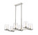 Callista Six Light Linear Chandelier in Polished Nickel (224|3032-6L-PN)