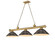 Cordon Three Light Billiard in Rubbed Brass (224|2306-3RB-SBRZ)