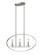 Verona Three Light Linear Chandelier in Brushed Nickel (224|2010-3L-BN)