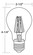 Light Bulb in Clear (418|A19-FLA-7W-40K-D)