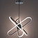 Valerius LED Chandelier in Black (34|PD-37224-BK)