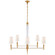 Lyra Eight Light Chandelier in Hand-Rubbed Antique Brass and Crystal (268|TOB 5943HAB-L)