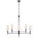 Lyra Eight Light Chandelier in Bronze and Crystal (268|TOB 5943BZ-L)