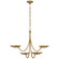 Keira LED Chandelier in Hand-Rubbed Antique Brass (268|TOB 5780HAB)