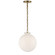 Katie Globe One Light Pendant in Hand-Rubbed Antique Brass (268|TOB 5226HAB/G4-WG)