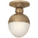 Clark One Light Flush Mount in Hand-Rubbed Antique Brass (268|TOB 4006HAB-WG)