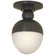 Clark One Light Flush Mount in Bronze (268|TOB 4006BZ-WG)