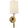 Edie One Light Wall Sconce in Hand-Rubbed Antique Brass (268|TOB 2740HAB-L)