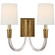 Vivian Two Light Wall Sconce in Hand-Rubbed Antique Brass (268|TOB 2033HAB-L)