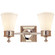 Siena Two Light Wall Sconce in Polished Nickel (268|SS 2002PN-WG)