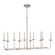 Linear Branched Ten Light Chandelier in Polished Nickel (268|SL 5863PN)