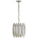 Hatton Four Light Chandelier in Burnished Silver Leaf (268|S 5047BSL)