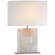 Ashlar LED Table Lamp in Alabaster and Polished Nickel (268|S 3925ALB/PN-L)