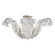 Calais Six Light Semi Flush Mount in Burnished Silver Leaf (268|NW 4051BSL-CG)