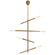 Rousseau LED Chandelier in Antique-Burnished Brass (268|KW 5593AB-EC)