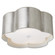 Bryce Two Light Flush Mount in Burnished Silver Leaf (268|KS 4117BSL/WHT-FA)