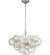 Farfalle LED Chandelier in Burnished Silver Leaf (268|JN 5501BSL)