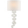 Milazzo One Light Wall Sconce in Burnished Silver Leaf and Crystal (268|JN 2202BSL/CG-L)