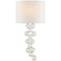 Milazzo One Light Wall Sconce in Burnished Silver Leaf and Crystal (268|JN 2201BSL/CG-L)