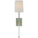 Lucia One Light Wall Sconce in Celadon and Crystal (268|JN 2051CEL/CG-L)