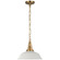 Layton LED Pendant in Antique-Burnished Brass (268|CHC 5461AB-WHT)