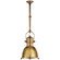 Country Industrial One Light Pendant in Antique-Burnished Brass (268|CHC 5133AB-AB)