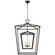 Darlana Double Cage Four Light Lantern in Aged Iron (268|CHC 2199AI)
