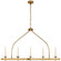 Launceton Five Light Linear Pendant in Antique-Burnished Brass (268|CHC 1605AB)