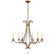 Oslo Six Light Chandelier in Gilded Iron (268|CHC 1550GI-CG)