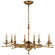 Leaf And Arrow Eight Light Chandelier in Antique-Burnished Brass (268|CHC 1447AB)